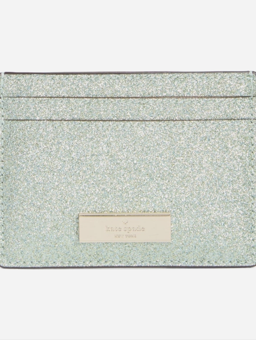 Kate Spade NY Kenzie Glitter Card Case NWT